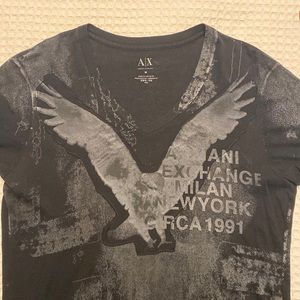 Armani Exchange Medium Black Graphic Tee Size Medium